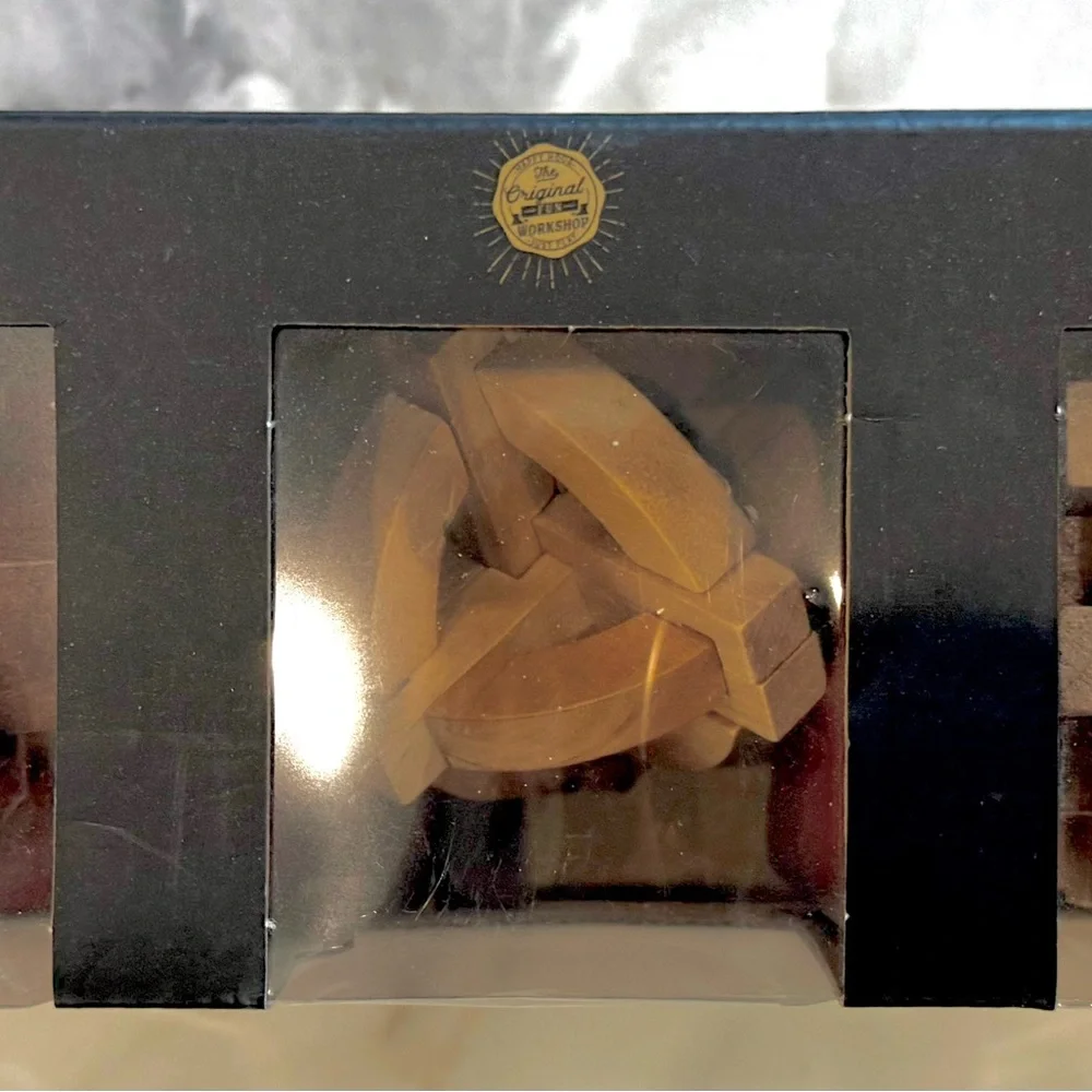 The Original Fun Workshop Set of 3 Wooden Puzzles, NIB